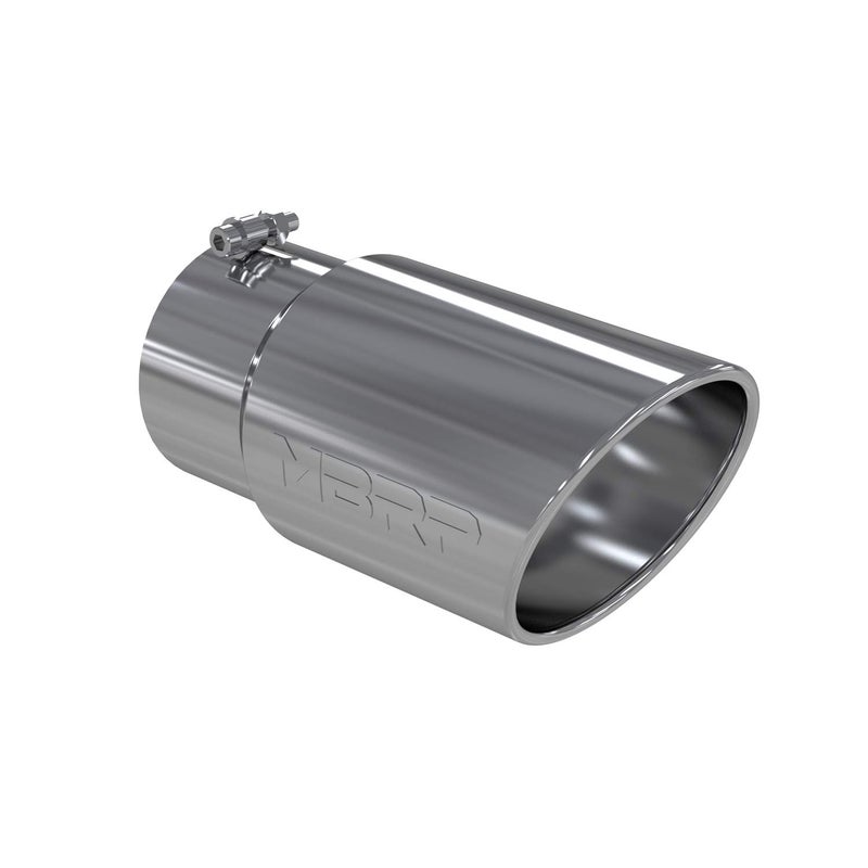 MBRP T5075 6" O.D. Angled Rolled End Exhaust Tip (T304)